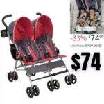 Delta Children LX Side by Side Stroller – with Recline