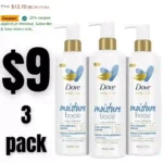 Dove Body Love Body Cleanser Moisture Boost 3 Count