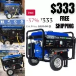 Dual Fuel Portable Generator-4400 Watt Gas or Propane Powered Electric Start