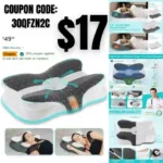 Elviros Cervical Pillow, Contour Memory Foam Pillow for Neck Pain Relief, Adjustable Orthopedic Contour Support Pillows for Sleeping