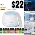 Essential Oil Diffusers with 10Pcs10ml Pure Essential Oil Gift Set