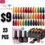 Gel Polish Nail Set 20 Colors Cozy Campfire Collection