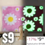 Glow in The Dark Daisy Bath Mat