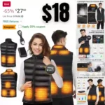 Heated Vest, Heated Jackets for Men Women with 8 Heating Zones
