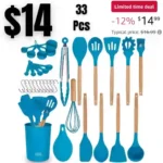 Home Hero 33 Pcs Silicone Kitchen Utensils Set