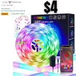 LED Lights for Bedroom 50FT Music Sync LED Light Strips Color Changing LED Strip Lights with APP Control