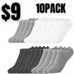 Light up in the Dark 10 Pairs Ankle Socks No Show Sock Low