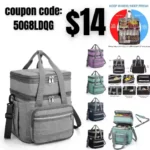 Lunch Bag for Women, Insulated Double Deck Lunch Box for Adults