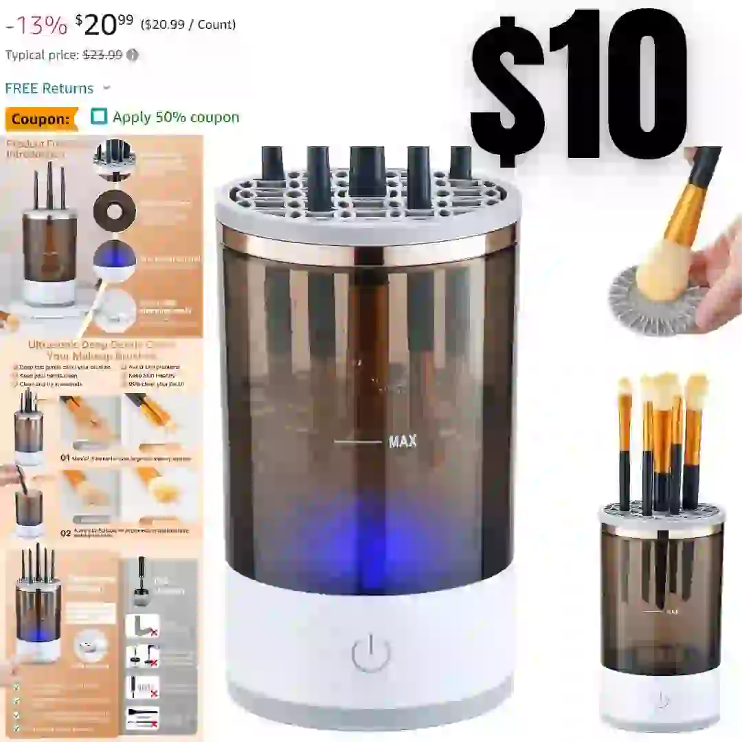 Makeup Brush Cleaner Machine, Electric Makeup Brush Cleaner