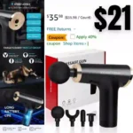 Massage Gun Deep Tissue, High Intensity Percussion 6 Speeds