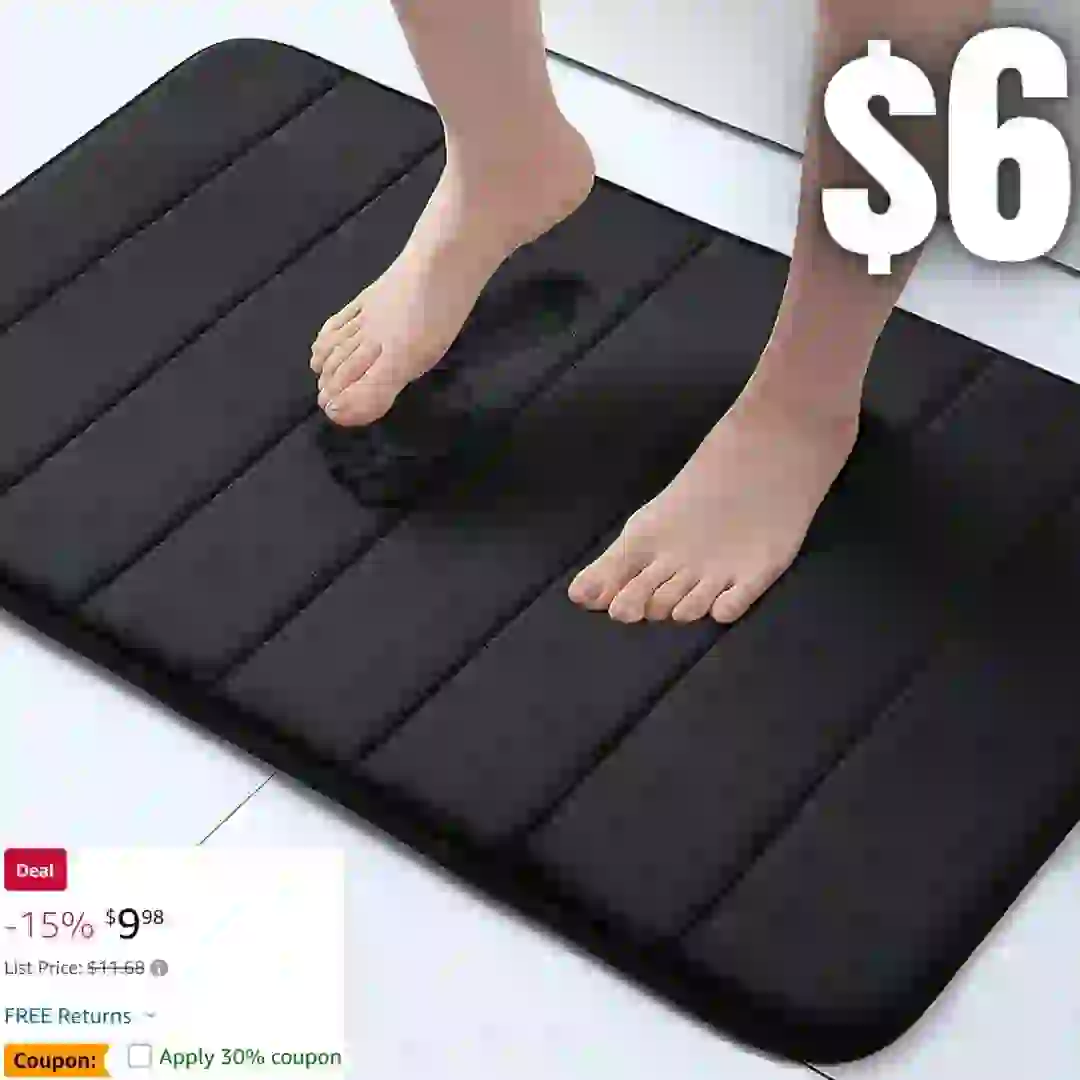 Memory Foam Bath Mat Rug