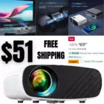 Mini Projector for iPhone ELEPHAS 2023 Upgraded 1080P HD Projector