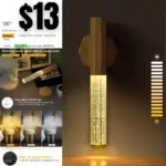 Motion Sensor Night Light, Magnetic Wireless Rechargeable Wall Lights,Portable Smart LED Battery Powered Wall Sconce Stick On Lights for Stairway