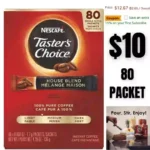 Nescafe Instant Coffee Packets, Taster’s Choice Light Roast