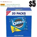 OREO Chocolate Sandwich Cookies, 20 Snack Packs