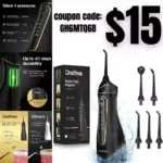 Oralfree Water Dental flosser Teeth Picks – Braces Cordless Oral Irrigator Portable Rechargeable Travel