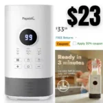 Papablic Baby Bottle Warmer Pro with Unique Prevent Overheating System, Milk Warmer for Breastmilk and Formula