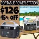 Portable Power Station 600W. Select the one you want and then clip 5% coupon plus 40%