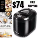 Programmable Bread Maker Machine 3 Loaf Sizes, 19 Menu Functions Gluten Free White Wheat Rye French and more