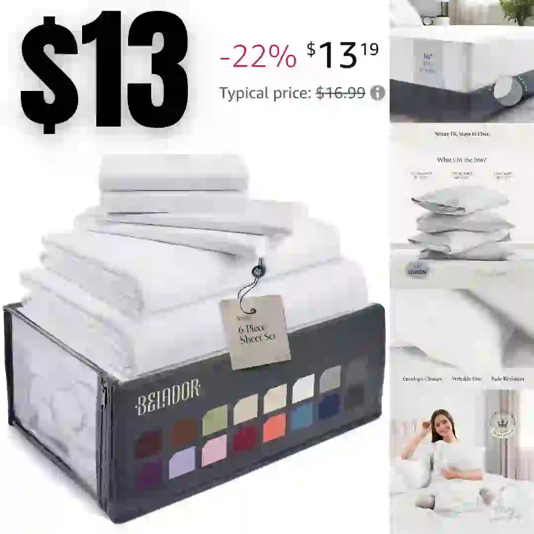 Box Lunch Box Kit, Japanese Bento Box Set 4 Compartments wLunch Bag Sauce Can, Cake Cups, Fruit Picks, Snack Bags