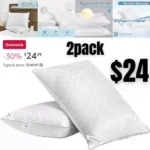 Swandream King Size Pillows Set of 2, Soft and Skin Friendly Down Alternative Pillow for Sleeping