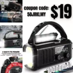 Upgraded 10000mAh Emergency Hand Crank Radio