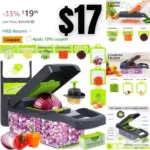 Vegetable Chopper, Onion Chopper, Mandolin Slicer,Pro 10 in 1professional food Choppermultifunctional Vegetable Chopper and Slicer