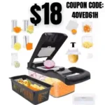 Vegetable Chopper,13-in-1 Multifunctional Veggie Chopper,Kitchen Vegetable Slicer Dicer Cutter