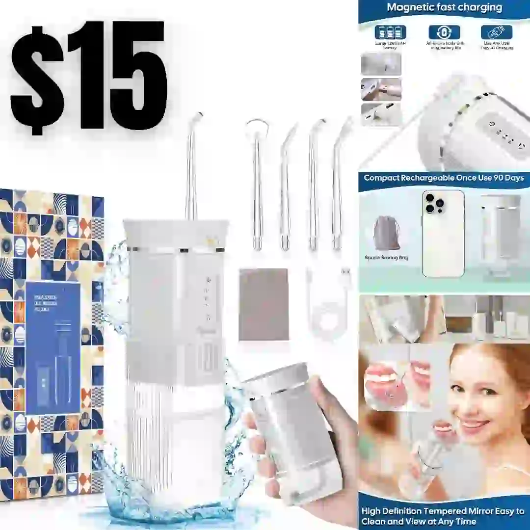 Surge Protector Power Strip – Nuetsa Flat Plug Extension Cord with 8 Outlets and 4 USB Ports, 6 Feet Power