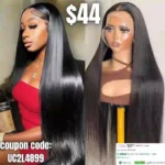 13×6 Lace Front Wigs Human Hair 26Inch Straight Transparent Lace Frontal Wigs