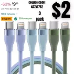 3Pack 6FT iPhone Charger Fast Charging iPhone Charger Cord Compatible with iPhone