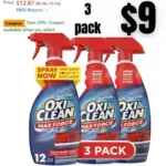 3pack OxiClean Max Force Laundry Stain Remover Spray