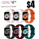6 Pack Sport Band Compatible with Apple Watch Bands