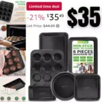 6-Piece Nonstick Baking Pans Set