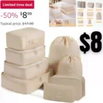 8 Set Packing Cubes for Suitcases,Atiyoo Travel Essentials for Carry on