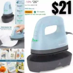 BEAUTURAL Mini Heat Press Machine, Easy to Use for T-Shirts, Shoes, Hats, Bags and Small HTV Vinyl Projects Transfer