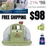 BISSELL Little Green Multi-Purpose Portable Carpet and Upholstery Cleaner, Car and Auto Detailer