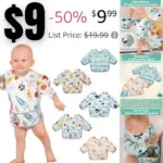 Baby Bibs for Boys Girls – Long Sleeve Bib, Waterproof Toddler Bibs