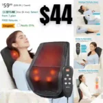 Back Massager with Heat, Shiatsu Neck & Back Massager Pillow for Pain Relief, 3D Kneading Massage Cushion