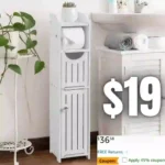 Bathroom Storage Cabinet – Toilet Paper Holder and Organizer for Small Spaces