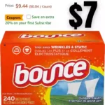 Bounce Dryer Sheets Laundry Fabric Softener, Outdoor Fresh, 240 Count