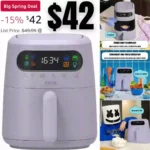 CRUX x Marshmello 3.0 QT Digital Air Fryer with TurboCrisp Technology, Touch Screen Temperature Control