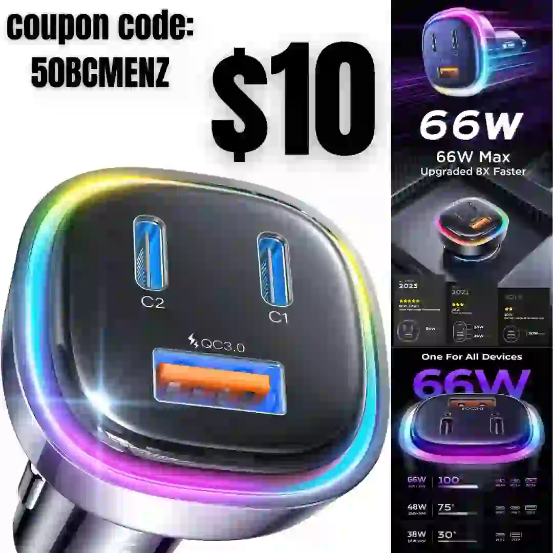 3pack Type C Charger Fast Charging for iPhone 15 Carplay