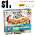 Cinnamon Toast Crunch Breakfast Cereal Treat Bars