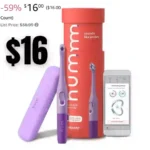 Colgate hum Smart Battery Toothbrush Kit, Sonic Toothbrush with Travel Case