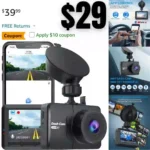 Dash Cam FHD 1080P Mini Dash Camera for Cars with WiFi