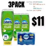 Dawn Antibacterial EZ-Squeeze Dishwashing Liquid Dish Soap,Apple Blossom Scent