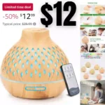 Essential Oil Diffusers with Remote Control Aromatherapy Diffuser 7 Color Change Lights 4 Timer
