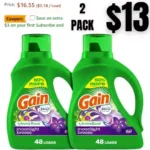 Gain + Aroma Boost Laundry Detergent Liquid Soap, Moonlight Breeze Scent, 45 Loads