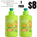 Garnier Fructis Sleek & Shine Leave-In Conditioning Cream for Frizzy